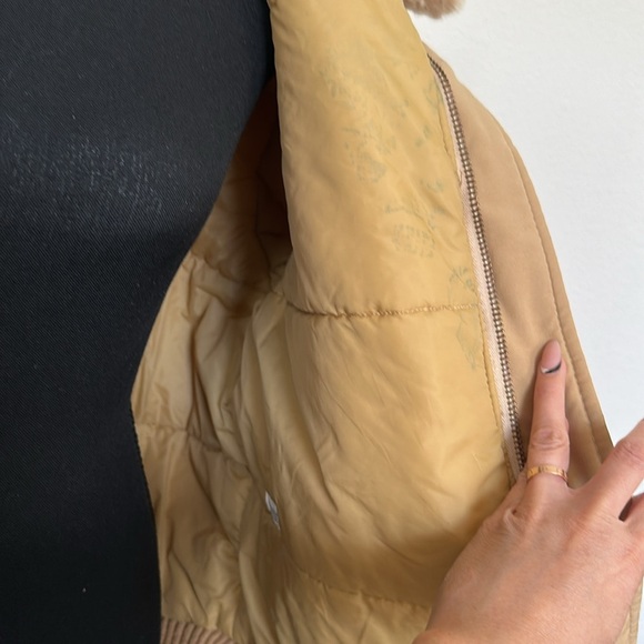 Struggle Gear
Vintage 80s Khaki Faux Fur Lightweight Retro Bombe - Picture 4 of 5